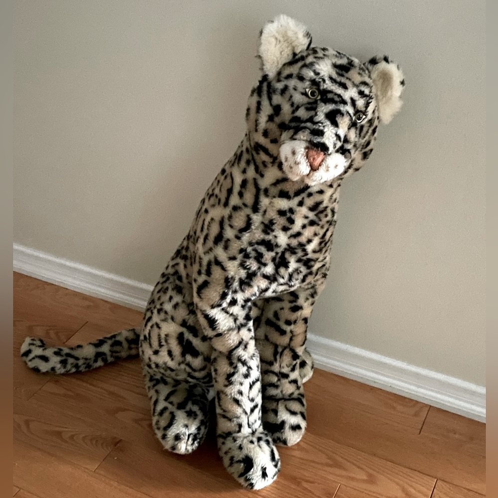 🐆 Vintage 1980’s Giant Cheetah Stuffed Animal Toy